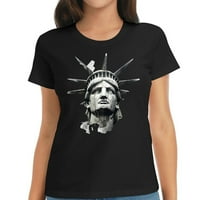 Kip Liberty New York City Grafička ljetna majica za žene, kratki rukav sa stilskim otiskom u.