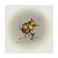 Zaštitni znak Likovna umjetnost' Flower Power Mouse ' platna Umjetnost Peggy Harris
