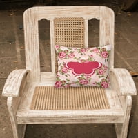 Butterfly Shabby Chic Pink Roses Tkaninski dekorativni jastuk