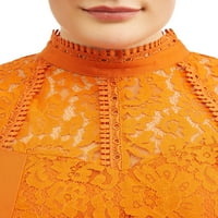 Ženska plus veličine Crochet čipka Victorian Top