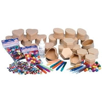 Chenille Kraft papier-mache minijaturne kutije set aktivnosti, asortirani oblici, set od 24