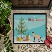 U boji Longhair Cat sretan mat božićne vrata