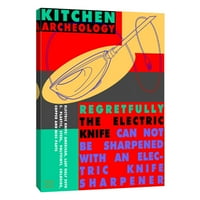 Slike, Arheologija kuhinje - Elektronički nož, 16x20, ukrasna platna zidna umjetnost