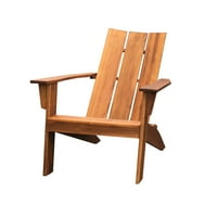Mainstays Drvena vanjska moderna adirondačka stolica, prirodna boja