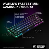 Steelseries Ape Pro Mini hipermagnetska igračka tastatura - najbrža tastatura na svijetu - kompaktni faktor