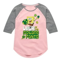 Skrektante spongebob - sreća kvadratnih hlača - djevojke majica rep raglan