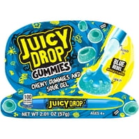 Juicy Drop Gummies Candy, Sweet Gummies i olovka za kiseli gel, 2. oz
