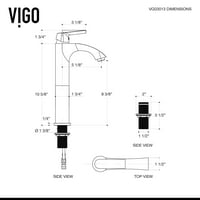 Vigo VGT Linus 16-1 2 Stakleni brod za kupatilo - Chrome